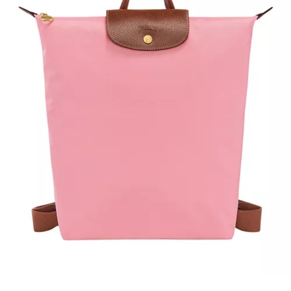 Longchamp light Pink and Brown Convertible Backpack main image 9